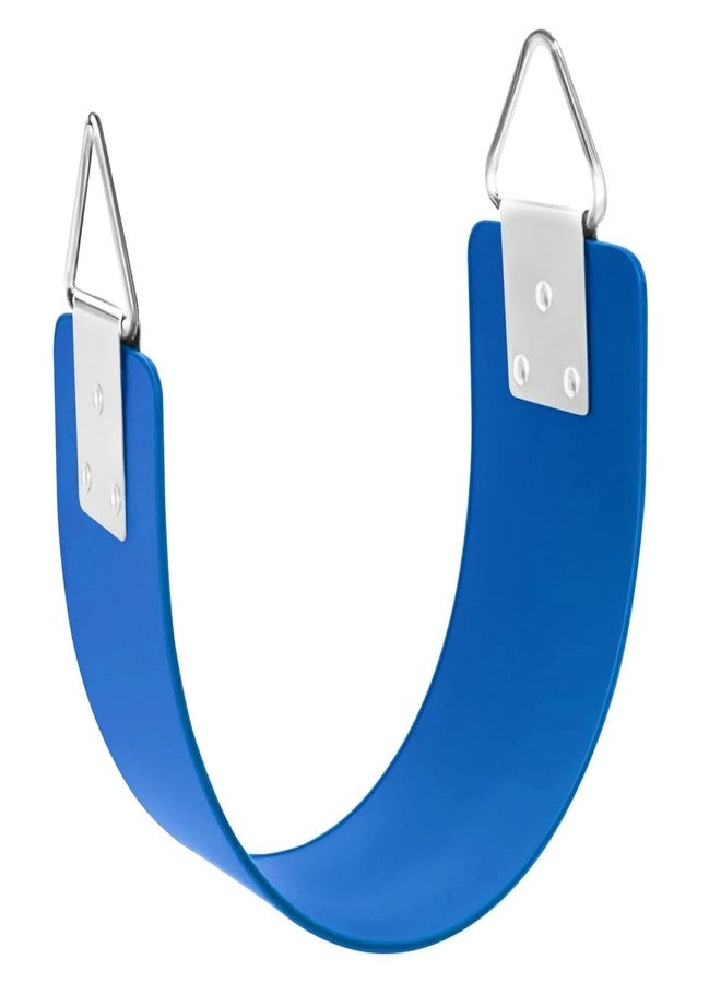 GISCO طقم مقعد أرجوحة مرن شديد التحمل من جيسكو مع حلقة مثلثة معدنية للأطفال/الكبار | أزرق | يتحمل وزنًا يصل إلى 300 كجم - Image 1